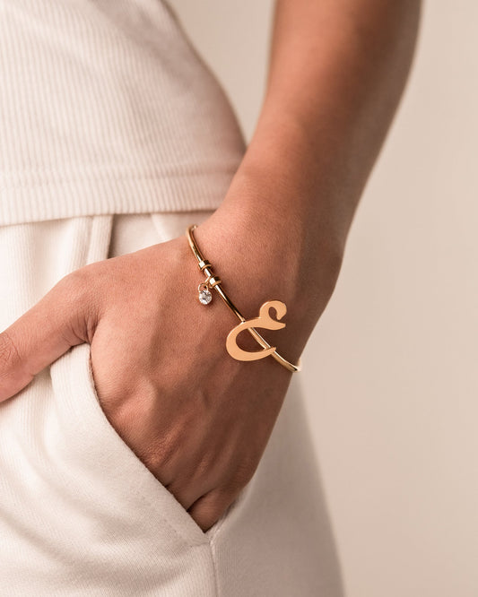 Arabic Letter Bracelet ع